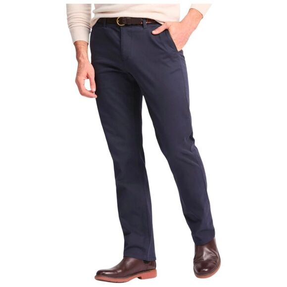 Hawker Rye Essential Wash Stretch Straight Fit Chino Navy Men's 34x30 NWT - Picture 1 of 11